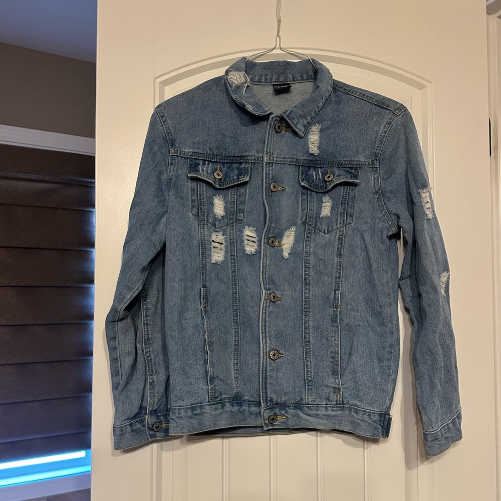 Judy Bridal Distressed Denim Jacket